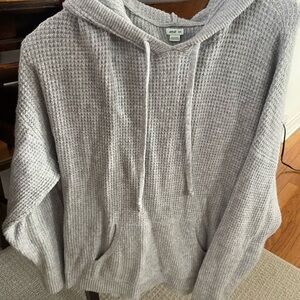 Aerie Light Gray Knit Sweater